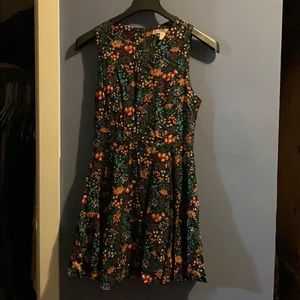 Black flower dress